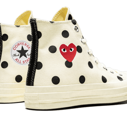 Converse Chuck Taylor All-Star 70s Hi Comme des Garçons PLAY Polka Dot White