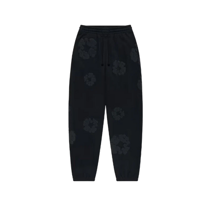 Sweatpant Cotton Wreath Black Monochrome