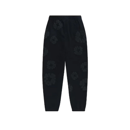 Sweatpant Cotton Wreath Black Monochrome