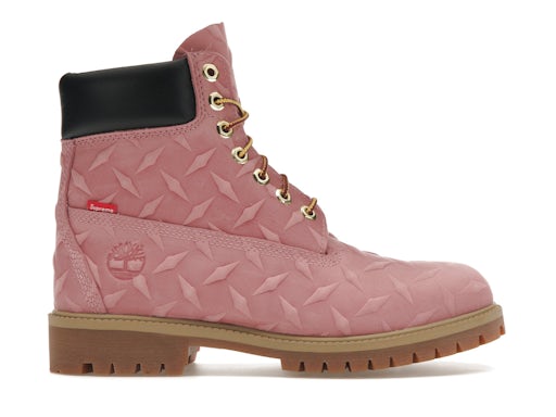 Timberland 6" Premium Waterproof Boot Supreme Diamond Plate Pink