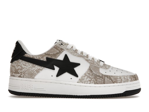 A Bathing Ape Bape Sta Snake Skin Beige