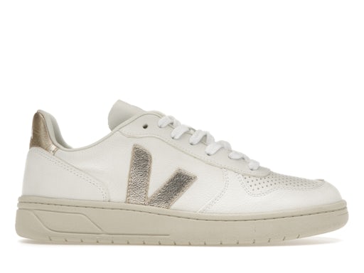 Veja V-10 Chromefree Leather White Platine