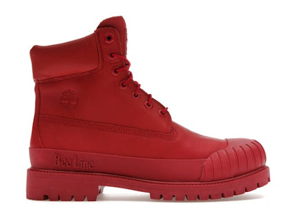 Timberland 6" Boot Premium Bee Line Rubber Toe WP Red Nubuck (Women's)