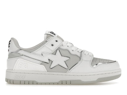 A Bathing Ape Bape SK 8 Sta White Silver Grey