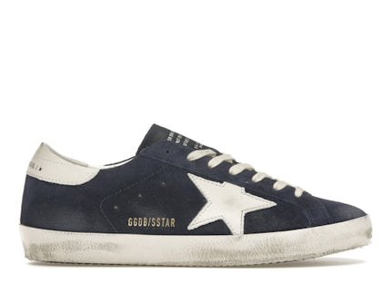 Golden Goose Super-Star Navy Suede White