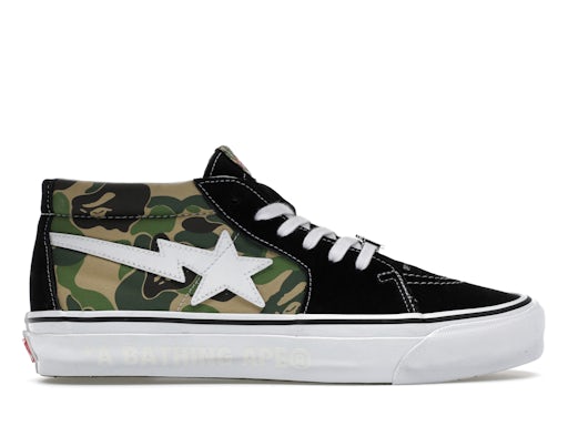 Vans LX Sk 8-Mid Bape ABC Camo Black Green