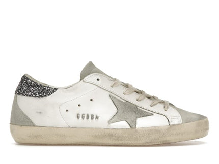 Golden Goose Super-Star White Dark Grey Glitter (Women's)