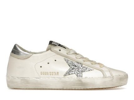 Golden Goose Super-Star White Silver Glitter (Women's)