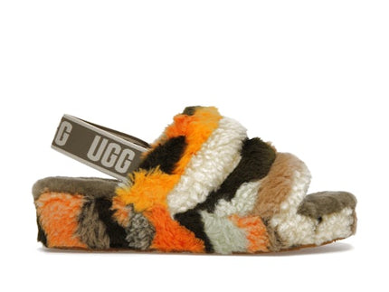 UGG Fluff Yeah Cali Collage Slide Olive (Women's)