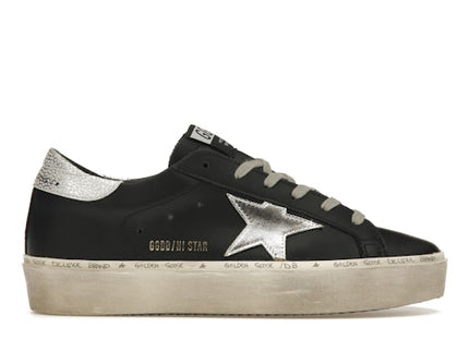 Golden Goose Hi-Star Black Silver (Women's)