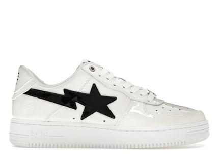 A Bathing Ape Bape Sta#2 White Patent