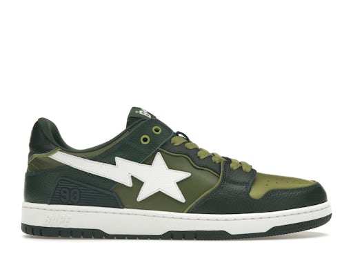 A Bathing Ape Bape SK 8 Sta Green White