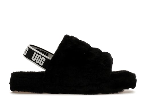 UGG Fluff Yeah Slide Black (Kids)