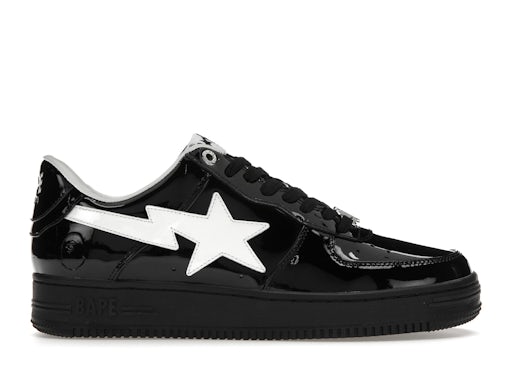 A Bathing Ape Bape Sta#2 Black Patent