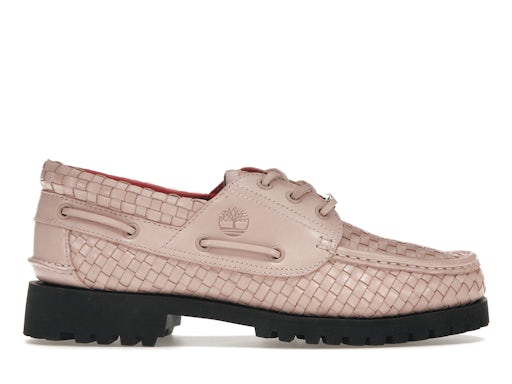 Timberland Woven Leather 3-Eye Lug Supreme Pink