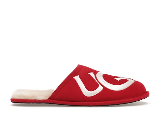 UGG Scuff Logo Slipper Samba Red Cream