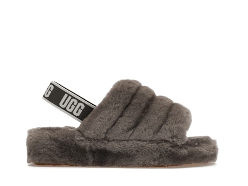 UGG Fluff Yeah Slide Charcoal (Women's)