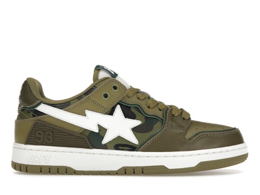 A Bathing Ape Sk 8 Sta Olive Drab Green Camo