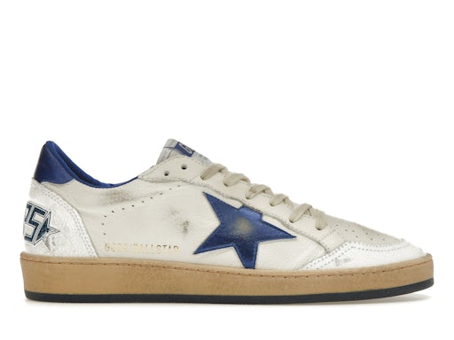 Golden Goose Ball-Star Low White Bluette