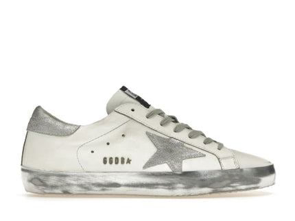 Golden Goose Super-Star White Silver Glitter