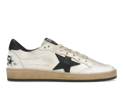 Golden Goose Ball-Star Low White Nappa Black Star