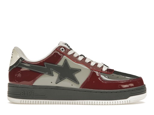 A Bathing Ape Bape Sta Nostalgic Burgundy Grey