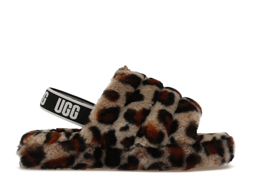 UGG Fluff Yeah Slide Leopard Amphora (Kids)