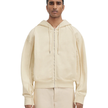Jacquemus Le Sweater Camargue Zip Beige