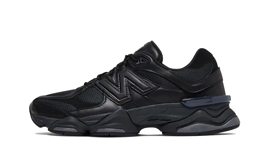 New Balance 9060 Triple Black Leather