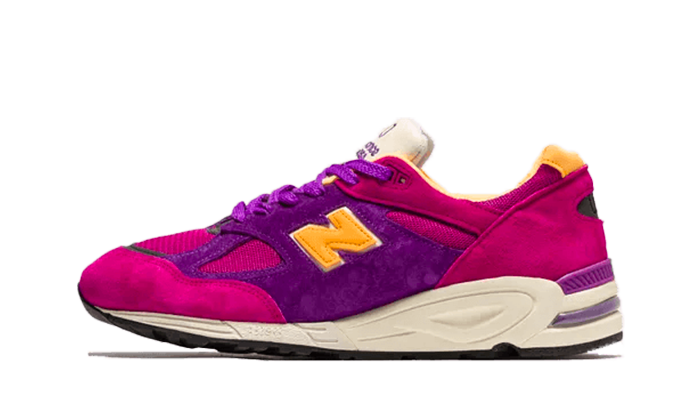 New Balance 990v2 Made in USA Teddy Santis Purple Yellow