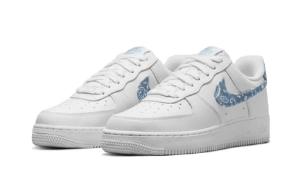 Nike Air Force 1 Low '07 Essential White Worn Blue Paisley