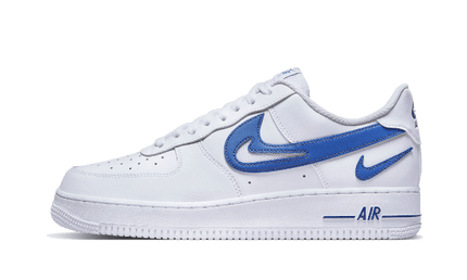 Nike Air Force 1 Low '07 FM Cut Out Swoosh White Game Royal