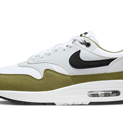 Nike Air Max 1 White Black Medium Olive