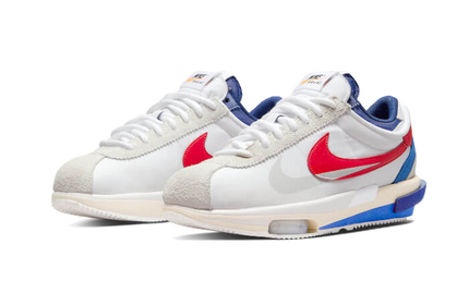 Nike Cortez 4.0 Sacai White University Red Blue