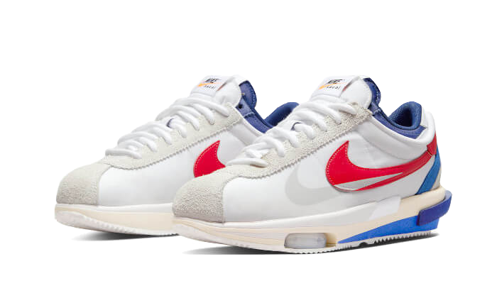 Nike Cortez 4.0 Sacai White University Red Blue