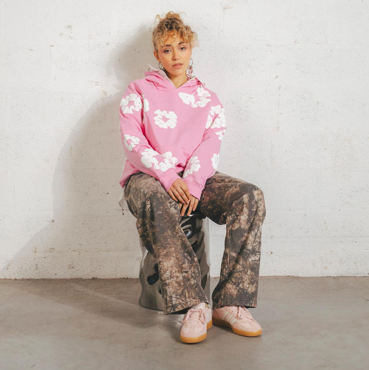 Denim Tears Hoodie The Cotton Wreath Pink