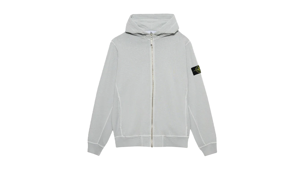 Zipped Sweatshirt Light Grey