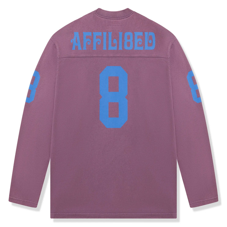 Back view of Supreme Affiliated L/S Dusty Purple Football Top