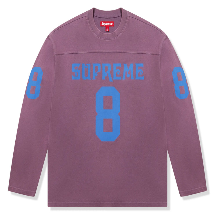Front view of Supreme Affiliated L/S Dusty Purple Football Top