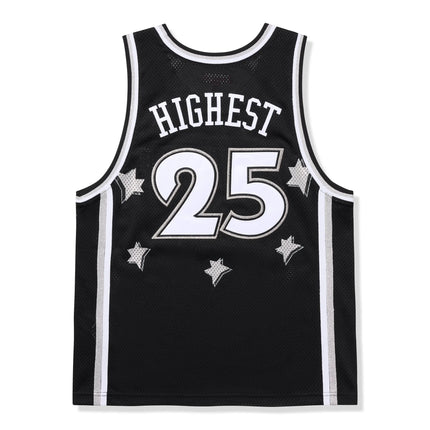 Back View of Supreme All Star Basketball Black Jersey (SS25) SS25KN32-BLACK