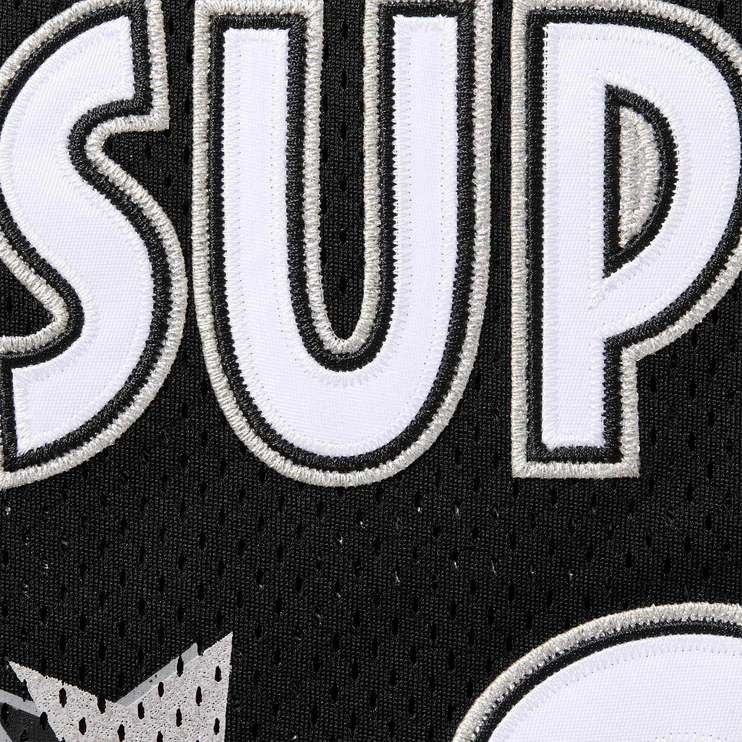 Detailed View of Supreme All Star Basketball Black Jersey (SS25) SS25KN32-BLACK