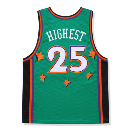 Back View of Supreme All Star Basketball Green Jersey (SS25) SS25KN32
