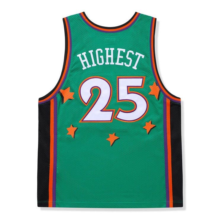 Back View of Supreme All Star Basketball Green Jersey (SS25) SS25KN32