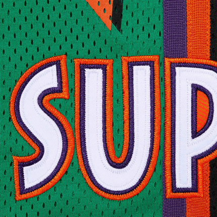 Detailed View of Supreme All Star Basketball Green Shorts (SS25) SS25SH31-GREEN