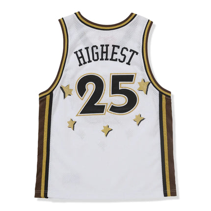 Back View of Supreme All Star Basketball White Jersey (SS25) SS25KN32