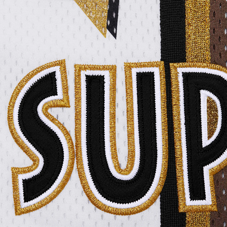 Detailed View of Supreme All Star Basketball White Shorts (SS25) SS25SH31-WHITE