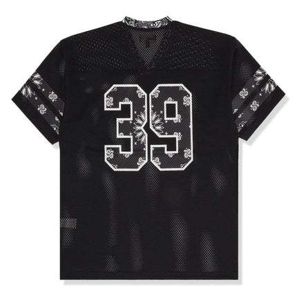 Back view of Supreme Bandana Black Football Jersey SS25KN94 BLACK