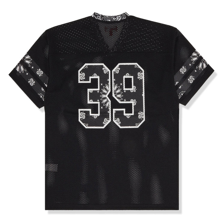 Back view of Supreme Bandana Black Football Jersey SS25KN94 BLACK