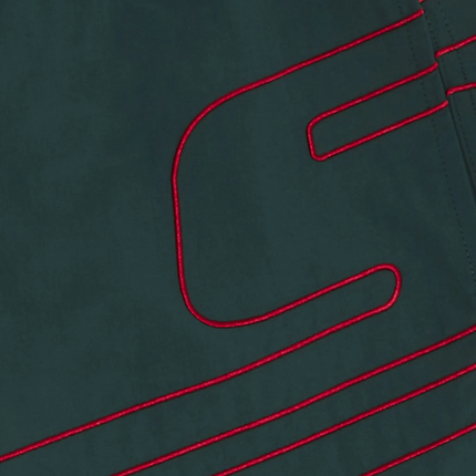 Supreme Big Logo Nylon Green Shorts