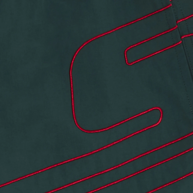 Supreme Big Logo Nylon Green Shorts